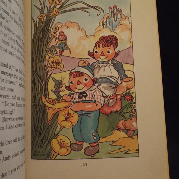 Vintage 1961 Raggedy Ann and The Happy Meadow HC Book by Johnny Gruelle - Picture 4 of 6